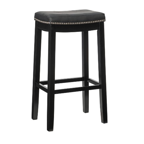 Wooden bar stools with padded seats hot sale