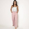 Anna-Kaci Lounge Women's Vertical Stripe Lounge Pants with Drawstring Waist and Relaxed Fit - 2 of 4
