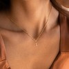 Turandoss 18K Gold Initial Necklace for Women Girls - 14 Karat Zircon Pendant Necklace, Gold Jewelry for Women, Birthday Gifts for Girls, 16+2In, A - 3 of 4