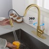 LOVMOR 16"Touch Kitchen Faucet with Pull Down Sprayer,Gold - 3 of 4