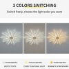 45" Ceiling Fan with Dimmable LED Lights, 6-Speed Reversible Fan with Remote & APP Control for Bedroom or Living Room – The Pop Home - 3 of 4