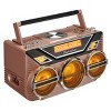 Studebaker SB2165 Portable Avanti Stereo Boombox with Bluetooth, CD, FM Stereo Analog Radio and 15W Subwoofer for High Power Bass - 3 of 4