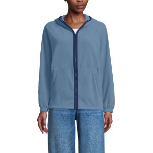 Lands' End Women's Anyweather RainDefense Fleece Full Zip Jacket - 1 of 4
