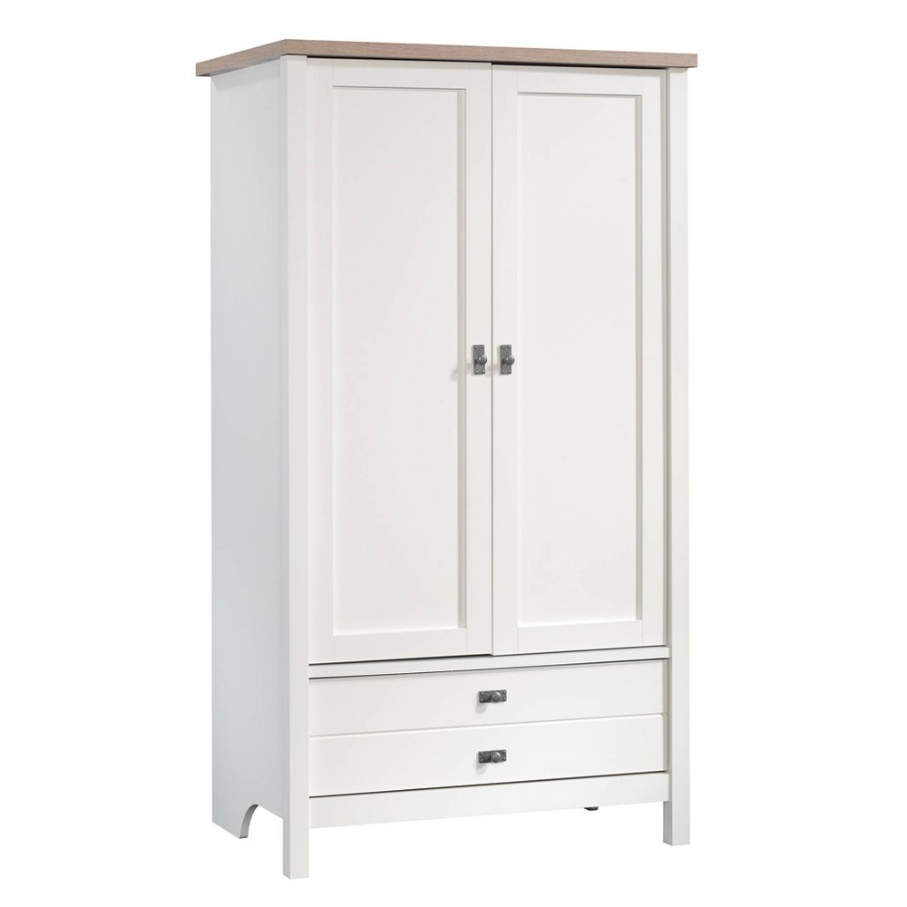 Photos - Wardrobe Sauder Cottage Road Armoire Soft White  