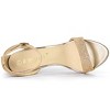 Allegra K Women's Glitter Open Toe Ankle Buckle Strap Stiletto High Heel Sandals - 4 of 4