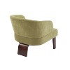 MAYEERTY Mid-Century Accent Chair, Round Back Wooden Legs, Living Room Office, Multi-Color - 4 of 4
