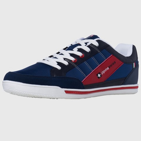 Мужские Alpine Swiss Stefan Retro Sneakers For Men Stylish Low-Top Shoes with Suede Trim Perfect For Casual Footwear Fashion Sneakers Mens Tennis Shoes