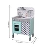 Teamson Kids Little Chef Philly Adjustable Retro Pretend Play Kitchen with Interactive Features, Mint - 4 of 4