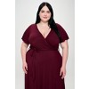 WEST K Womens Georgia Plus Size Flutter Sleeve High Low Hem Dress - 4 of 4