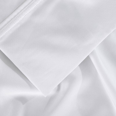 Bright White Twin XL Cotton Bamboo Sheet Set