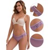 INSPIRE CHIC Women's Lace Low Rise Butt-Lifting Ribbed Comfortable Breathable Panties - 3 of 4