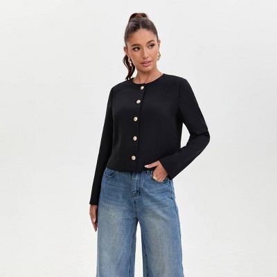 Women's Button-Down Blazer - A New Day™ Black