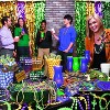 4E's Novelty Bead Assortment Mardi Gras Bulk (100 Pcs) - Metallic Purple, Gold, Green Necklaces, Unique Designs, Party Favors - 2 of 4
