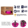 Healthy Human Travel Dog Bowls | Set of 3 Interlocking Bowls - image 4 of 4