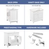 30" Bathroom Vanity with Sink, Bathroom Cabinet with Two Doors and One Drawer - 2 of 4