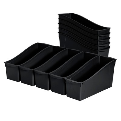 ECR4Kids Letter Size Tray with Lid, Storage Containers, Assorted, 10-Pack