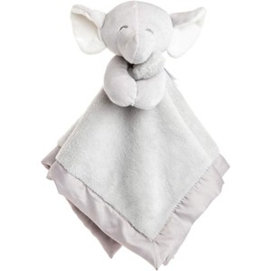 Carter's Elephant Cuddle Blanky 14" X 14" Inch Security Blanket Plush Toy - 1 of 4