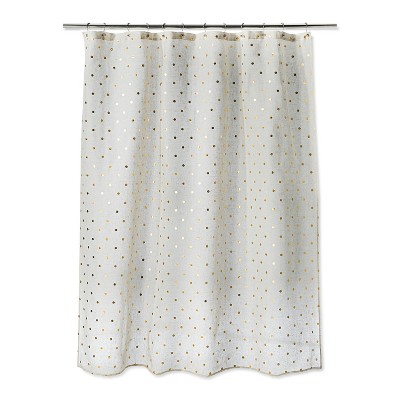 polka dot shower curtain