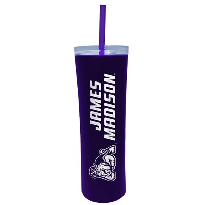 NCAA James Madison Dukes 18oz Stainless Steel Skinny Tumbler