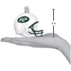 Old World Christmas Blown Glass Ornament for Christmas Tree, New York Jets Helmet - 3 of 3