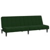 vidaXL 2-Seater Sofa Bed Dark Green Velvet - 2 of 4