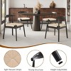 SEVOBAL Dining Chairs Set of 2 Modern Style Parsons Modern Kitchen Room Chairs with Solid Wood Legs for Kitchen Living Room, Beige, 54"*56"*76" - 4 of 4