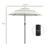 NicBex 9 Ft 3 Tiers Patio Umbrella Outdoor,Table Umbrella for Patio,Market Umbrella Outdoor with Crank,UV protection&Waterproof,No Base - 4 of 4