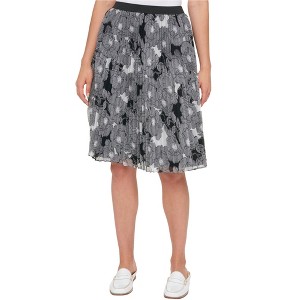 Tommy Hilfiger Womens Pleated Chiffon Floral A-line Skirt - 1 of 1