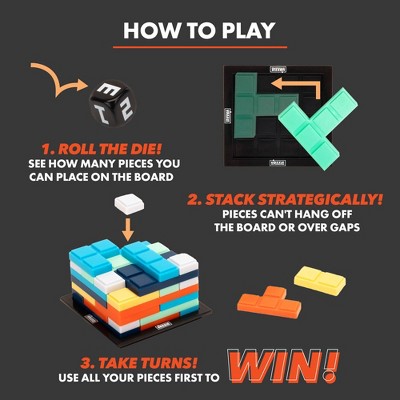 Upzzle Strategic Stacking Puzzle Game with 43 Pieces