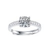 Guili 1ct Lab-Grown Moissanite Pave Engagement Ring - 2 of 3