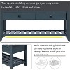 39" Entryway Storage Bench, Wood Storage Bench with Open Shoe Rack, Capacity 220Lbs, Multipurpose Shoe Bench with Padded Cushion, 2 Drawers - 3 of 4