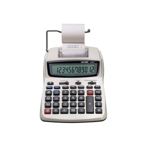 Victor 1208-2 Two-Color Compact Printing Calculator Black/Red Print 2.3 Lines/Sec 12082 - 1 of 4