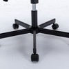 Dsvimoy Task and Office Chair Modern Armless Desk Chair with Wide Seat for Work and Meditation, Black, 26.8"*21.2"*10.8" - 3 of 4