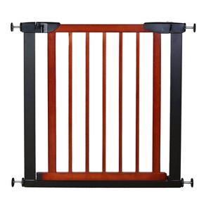 Tramull Fairy Baby Pet Gate Narrow Baby Gates Extra Wide for Doorways Wood Pressure Mounted Child Gate Walk Through Baby Gate with Door - 1 of 1