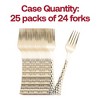 Smarty Had A Party Gold Glamour Cutlery Plastic Forks - 600 pcs - 4 of 4