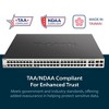 D-Link 52-Port Gigabit Smart Managed PoE+ Switch, 48x PoE+ Ports (370W) + 4x Combo SFP Ports (DGS-1210-52MP) - 2 of 4
