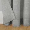 Slub Textured Sheer Linen Blend Grommet Top Curtain - Archaeo - image 4 of 4