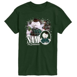 Men's - Rudolph - Sam The Snowman Bootleg Short Sleeve Graphic T-Shirt - 1 of 3