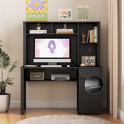 UPHA 51-inch Computer Desk with Hutch & Bookshelf