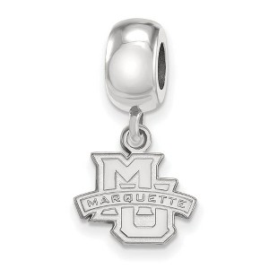 Black Bow Jewelry Sterling Silver Marquette Golden Eagles NCAA Bead Charm - 1 of 4