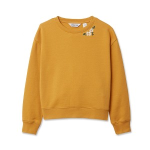 Lands' End Kids Crew Neck Embroidered Sweatshirt - 1 of 2