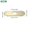 Unique Bargains 304 Stainless Steel Rust Corrosion Resistant Faucet Escutcheons 1 Pc - 3 of 4