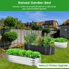 GustoWave 2 Pcs 4.5x2x1ft Oval Raised Garden Bed, Galvanized Raised Beds,Open-Ended Base Metal Raised Planter Beds,Planter Raised Boxes, Rubber Edge - 4 of 4