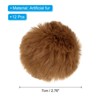 Unique Bargains Fluffy Soft Elastic Faux Fur Pom Poms for Hats DIY Scarves Gloves 12 Pcs - 2 of 4
