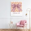 Stupell Industries Choose Joy Bow with Florals Canvas Art, 24" x 30" - 3 of 4