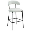 26'' Counter height bar stools Teddy fabric cover kitchen island counter bar stool - 4 of 4