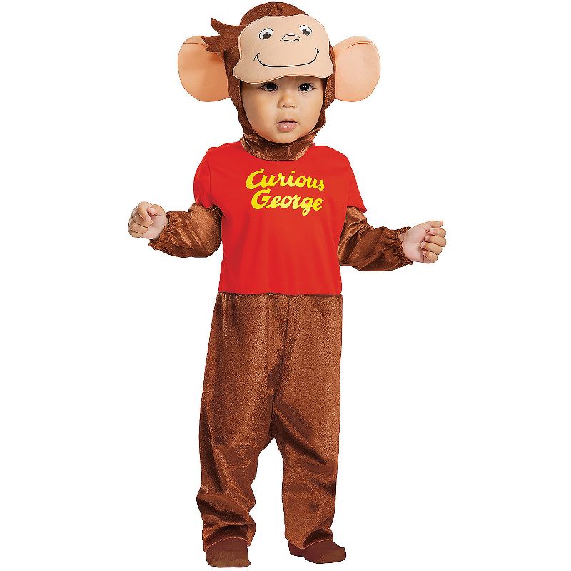 Disguise Toddler Boys' Curious George Jumpsuit Costume, 1 of 2