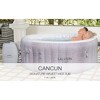 Bestway SaluSpa Cancun AirJet Inflatable Hot Tub with 120 Soothing Jets + Bestway SaluSpa Underwater Non Slip Pool and Spa Seat with Adjustable Legs - 4 of 4