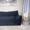 XINGHANZHENXUAN Velveteen 2-Seater Bean Bag Chair, Oversized Lounger with Armrests & Removable Cover - 4 of 4