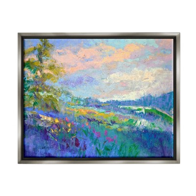 Stupell Modern Hill Woodland Landscape Framed Canvas